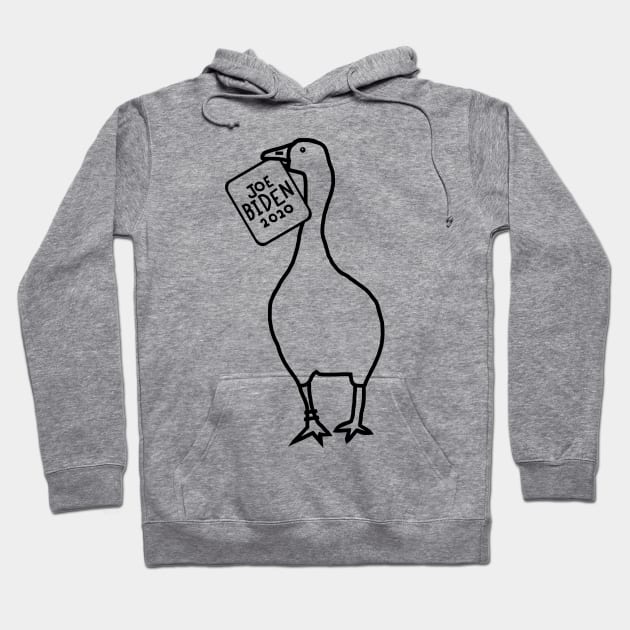 Goose with Stolen Joe Biden 2020 Sign Outline Hoodie by ellenhenryart